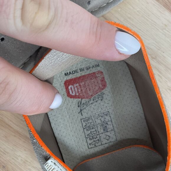 On Foot Taupe Perforated Suede Slip On Barefoot Sneakers Women Size 40/8.5 Spain - Picture 2 of 12